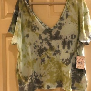 Free people brand new soft tie dye T-shirt